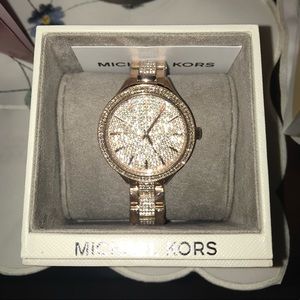 Rose Gold Diamond Michael Kors Watch